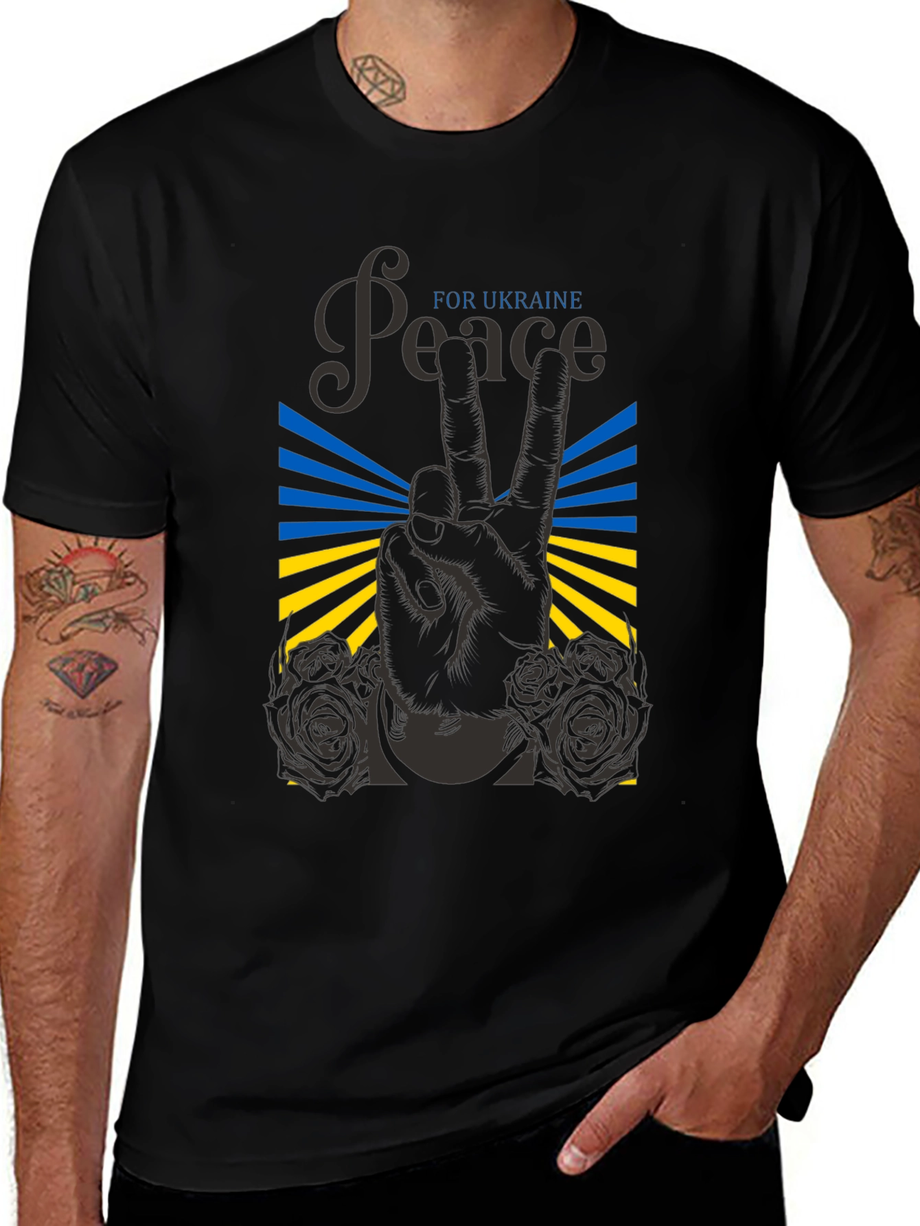 Peace for Ukraine Graphic T-Shirt