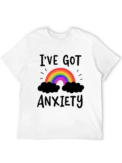 Ive Got Anxiety T-Shirt Rainbow Black