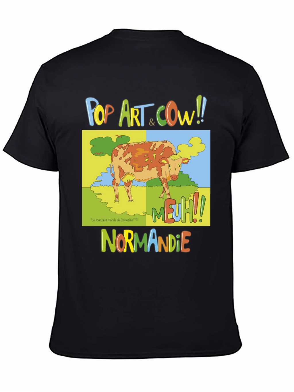 Pop Art Cow Graphic T-Shirt - Normandy Edition