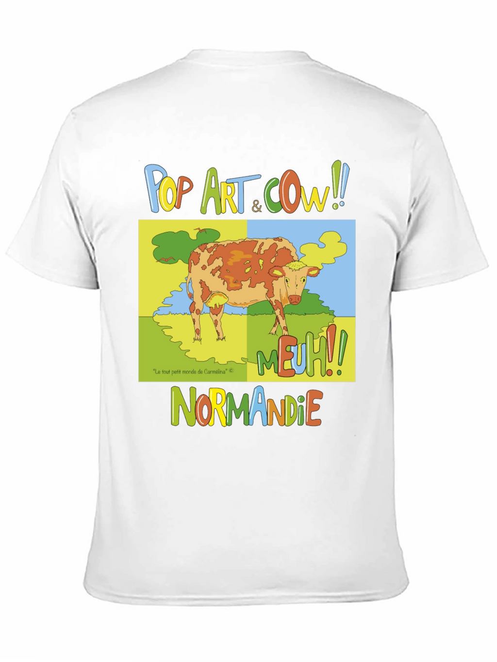 Pop Art Cow Graphic T-Shirt - Normandy Edition