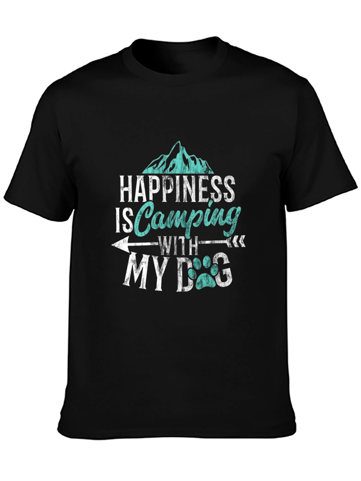 Happiness is Camping with My Dog T-Shirt