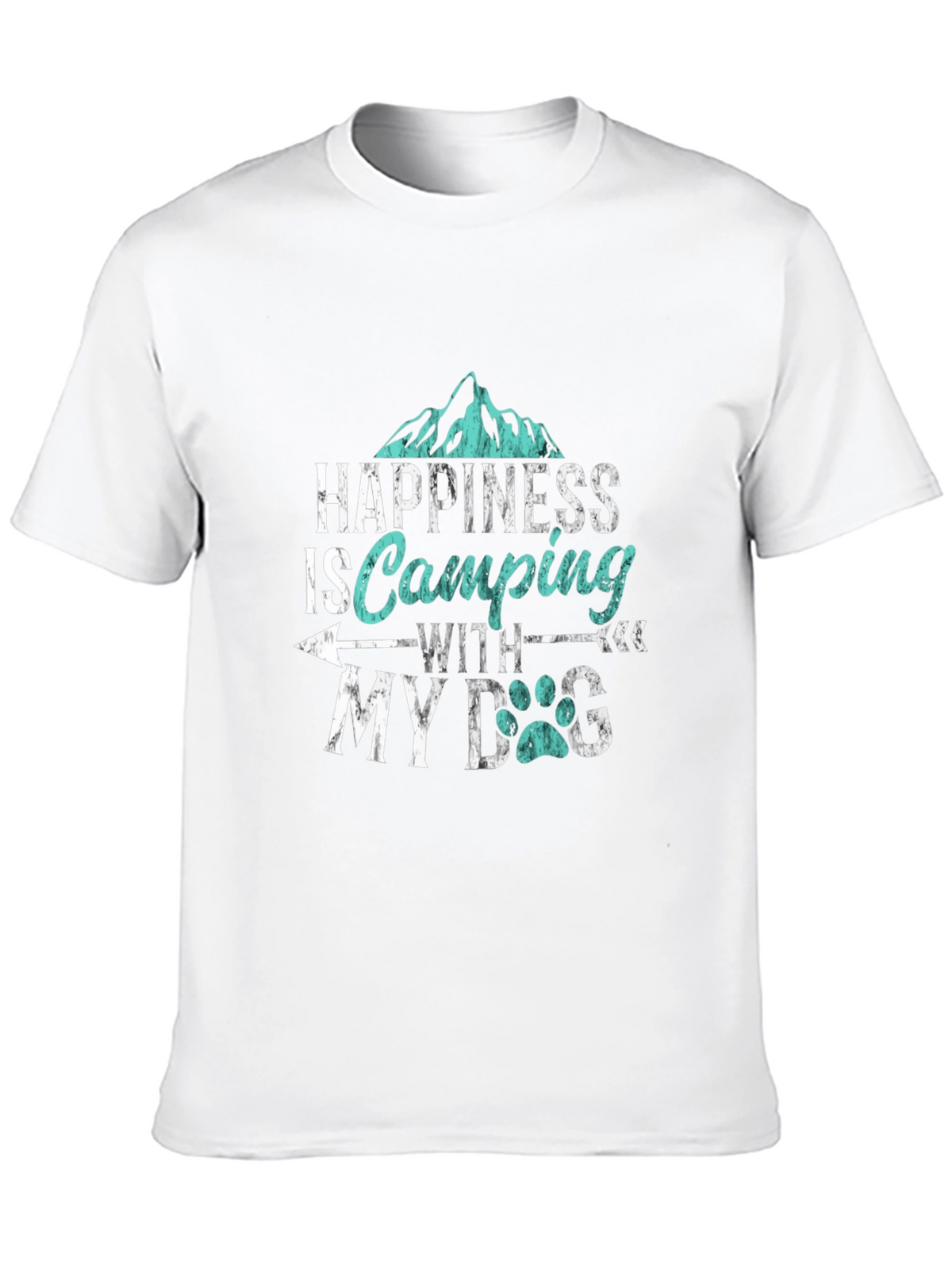 Happiness is Camping with My Dog T-Shirt