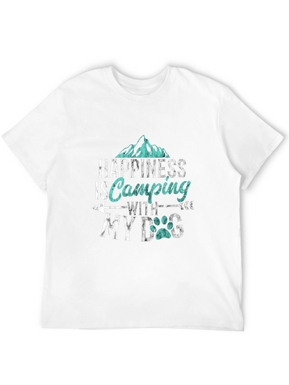 Happiness is Camping with My Dog T-Shirt