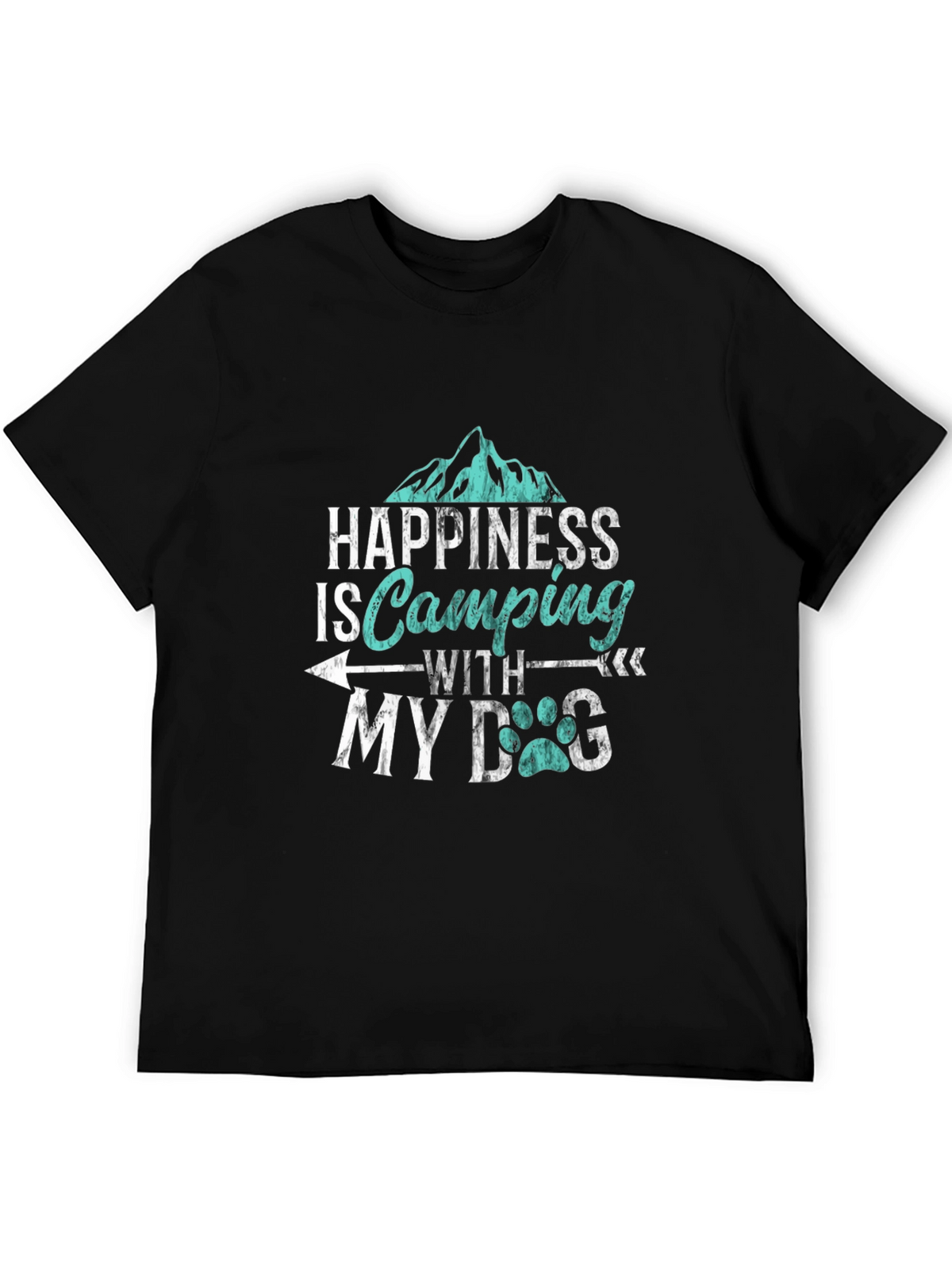 Happiness is Camping with My Dog T-Shirt