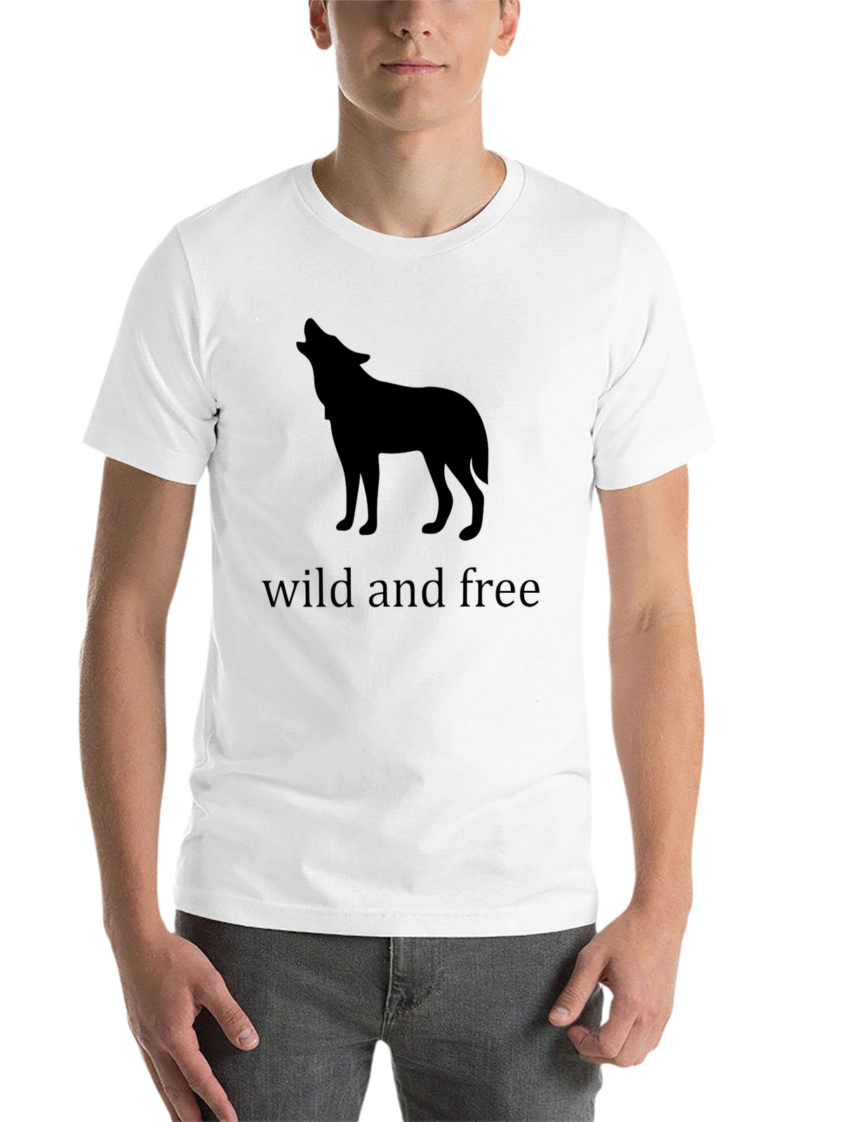 Wild and Free Wolf T-Shirt - Black