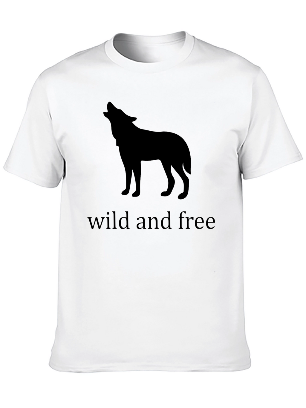 Wild and Free Wolf T-Shirt - Black