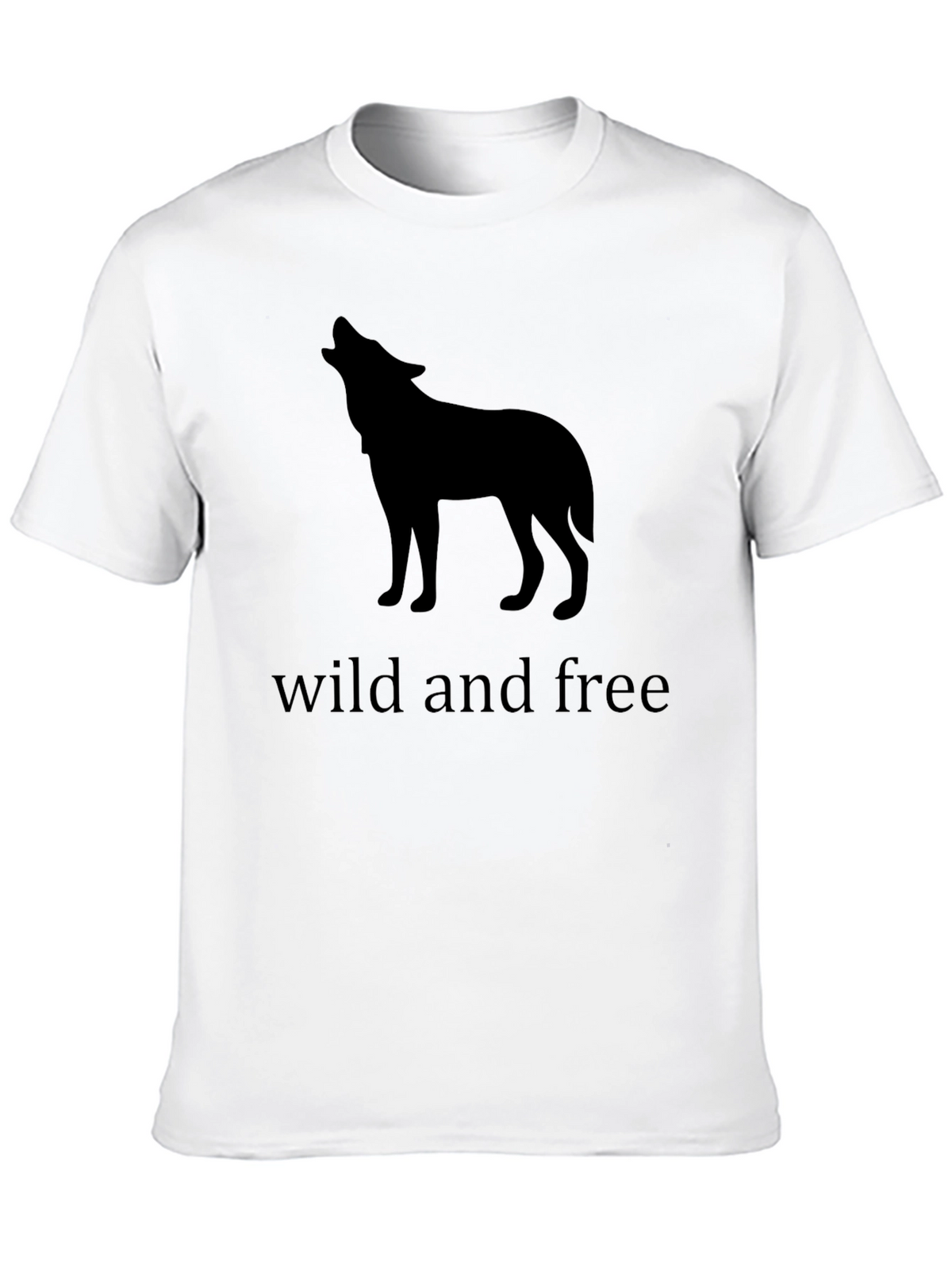 Wild and Free Wolf T-Shirt - Black