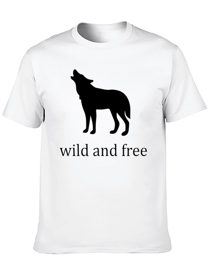 Wild and Free Wolf T-Shirt - Black