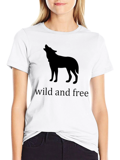 Wild and Free Wolf T-Shirt - Black