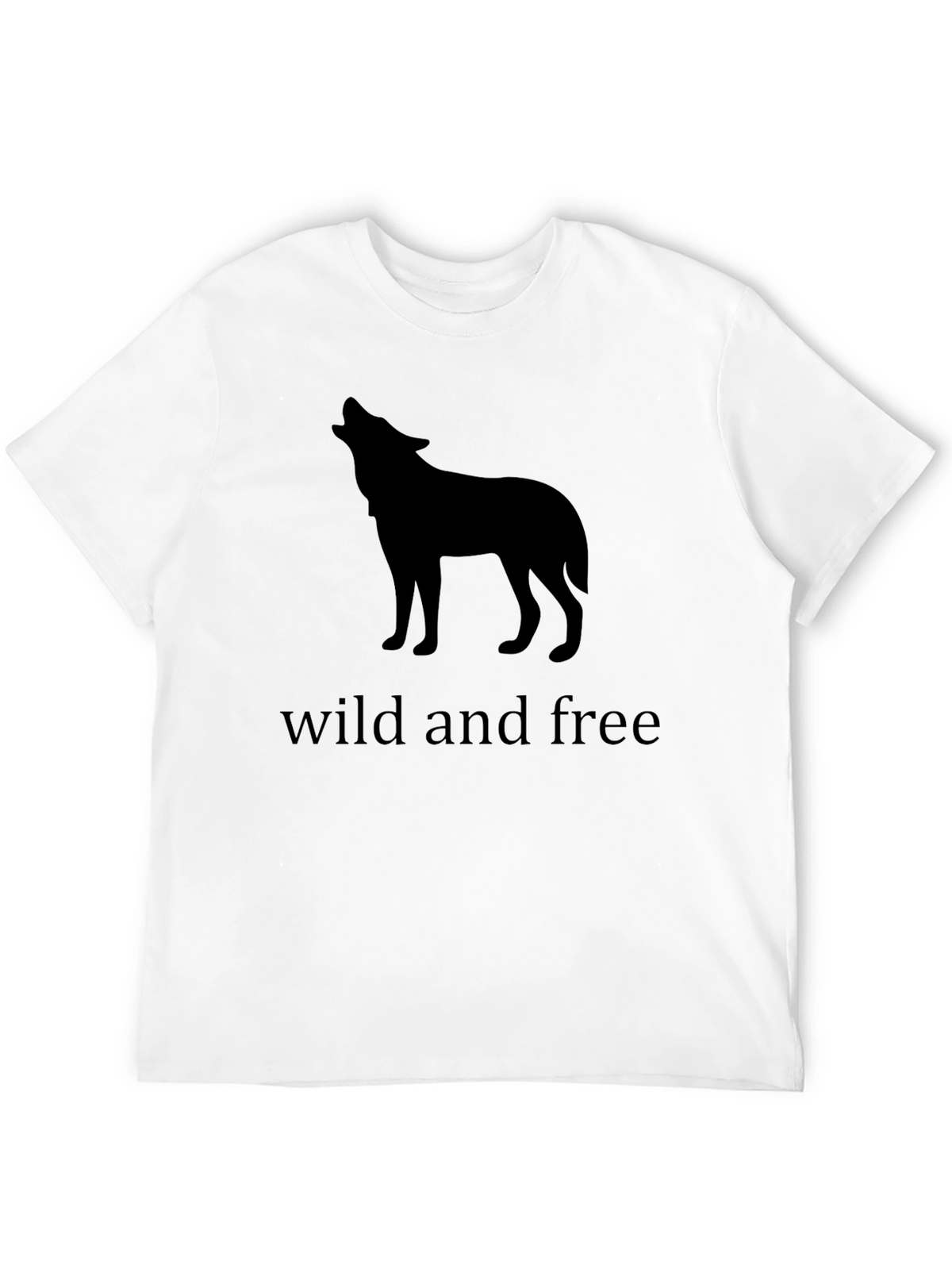 Wild and Free Wolf T-Shirt - Black