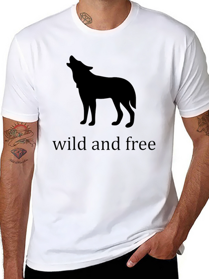 Wild and Free Wolf T-Shirt - Black