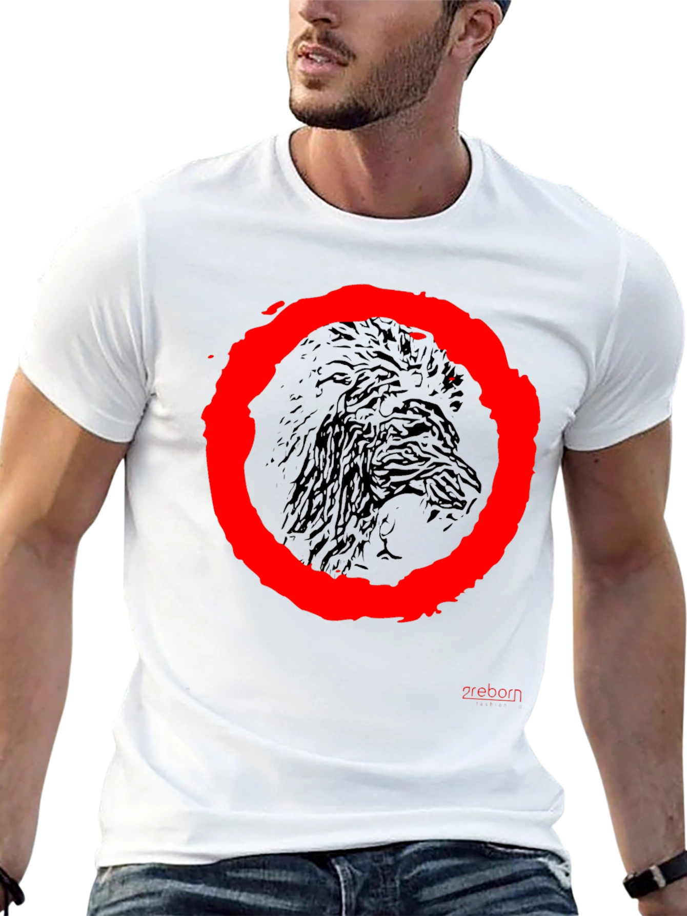Raven Circle Graphic Tee - Black Cotton