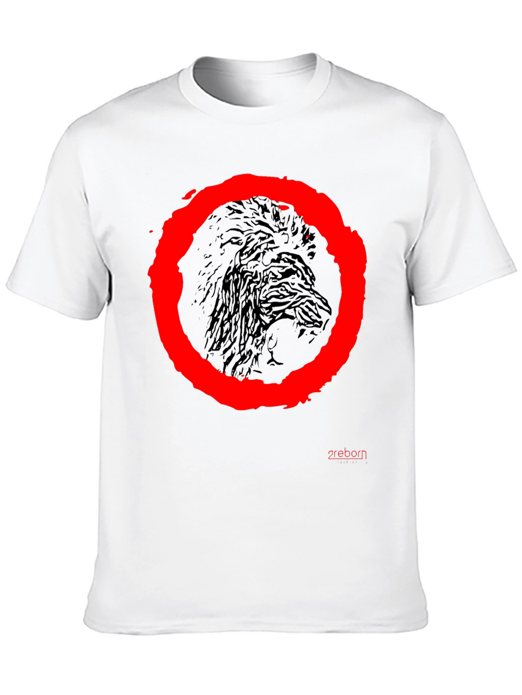 Raven Circle Graphic Tee - Black Cotton