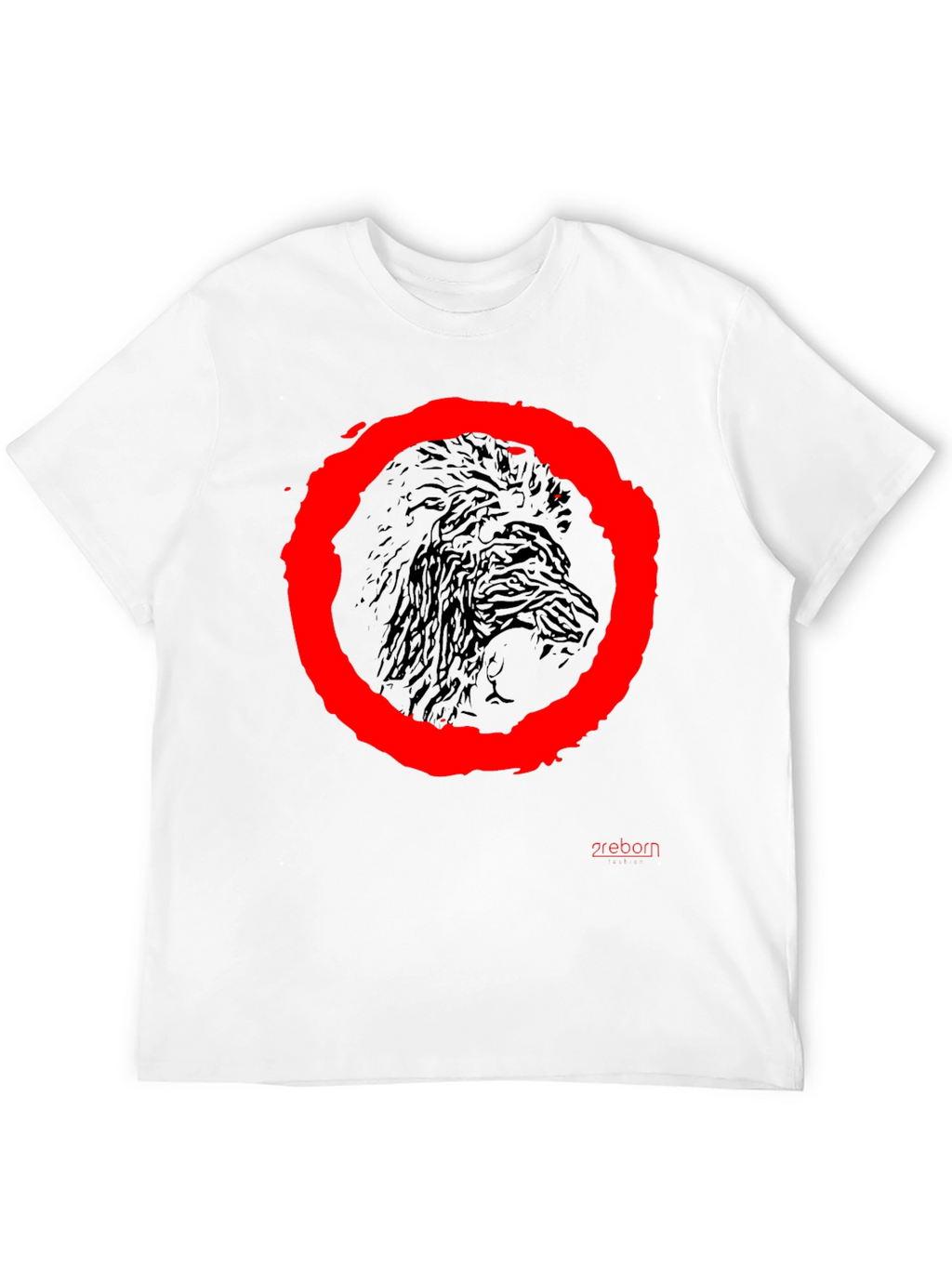 Raven Circle Graphic Tee - Black Cotton