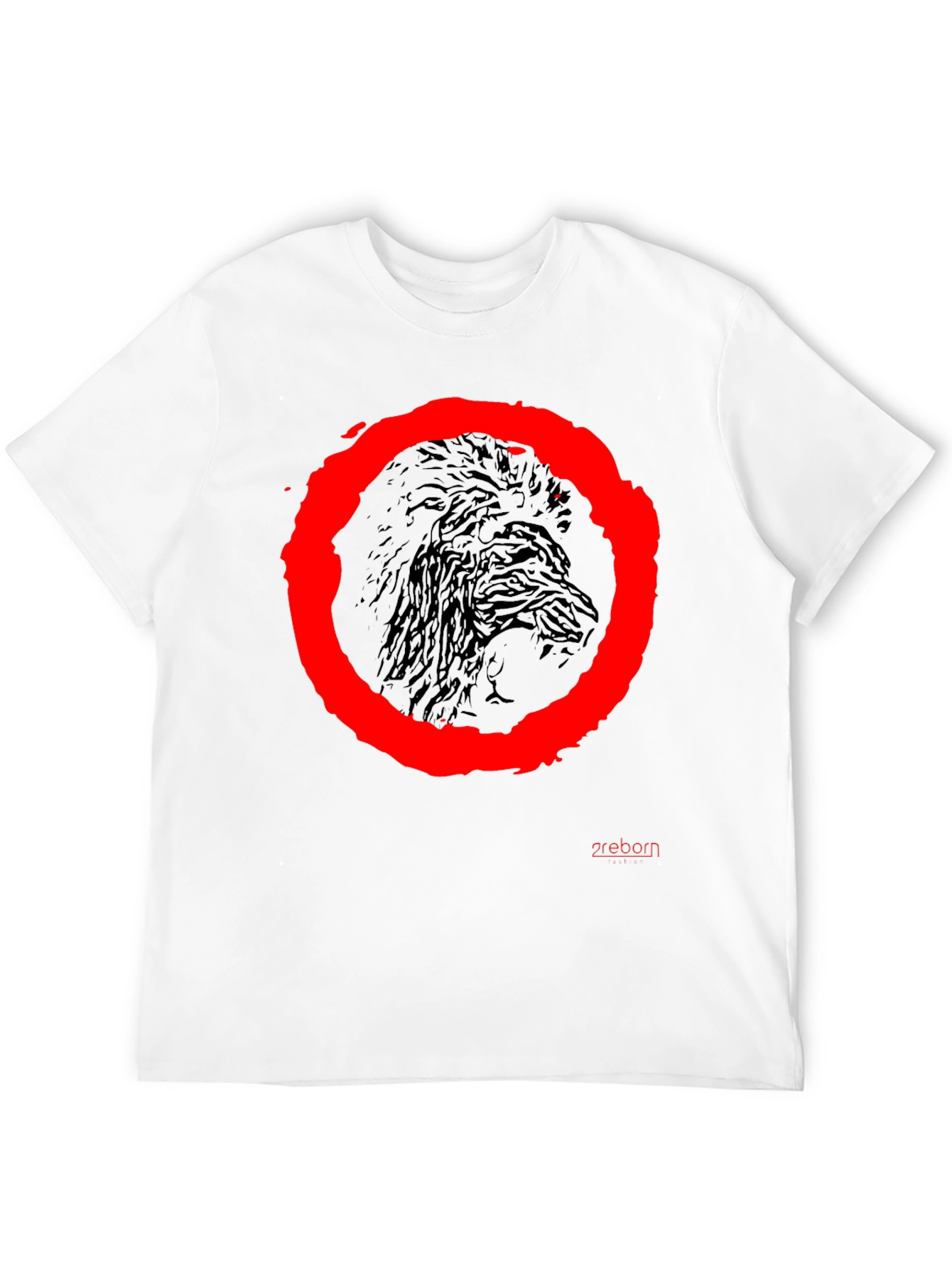 Raven Circle Graphic Tee - Black Cotton