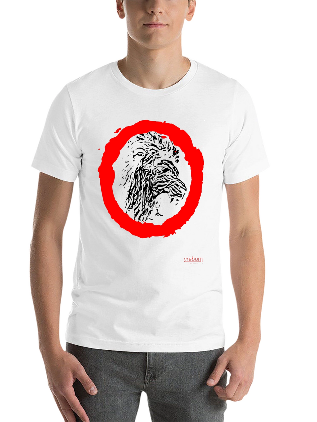 Raven Circle Graphic Tee - Black Cotton
