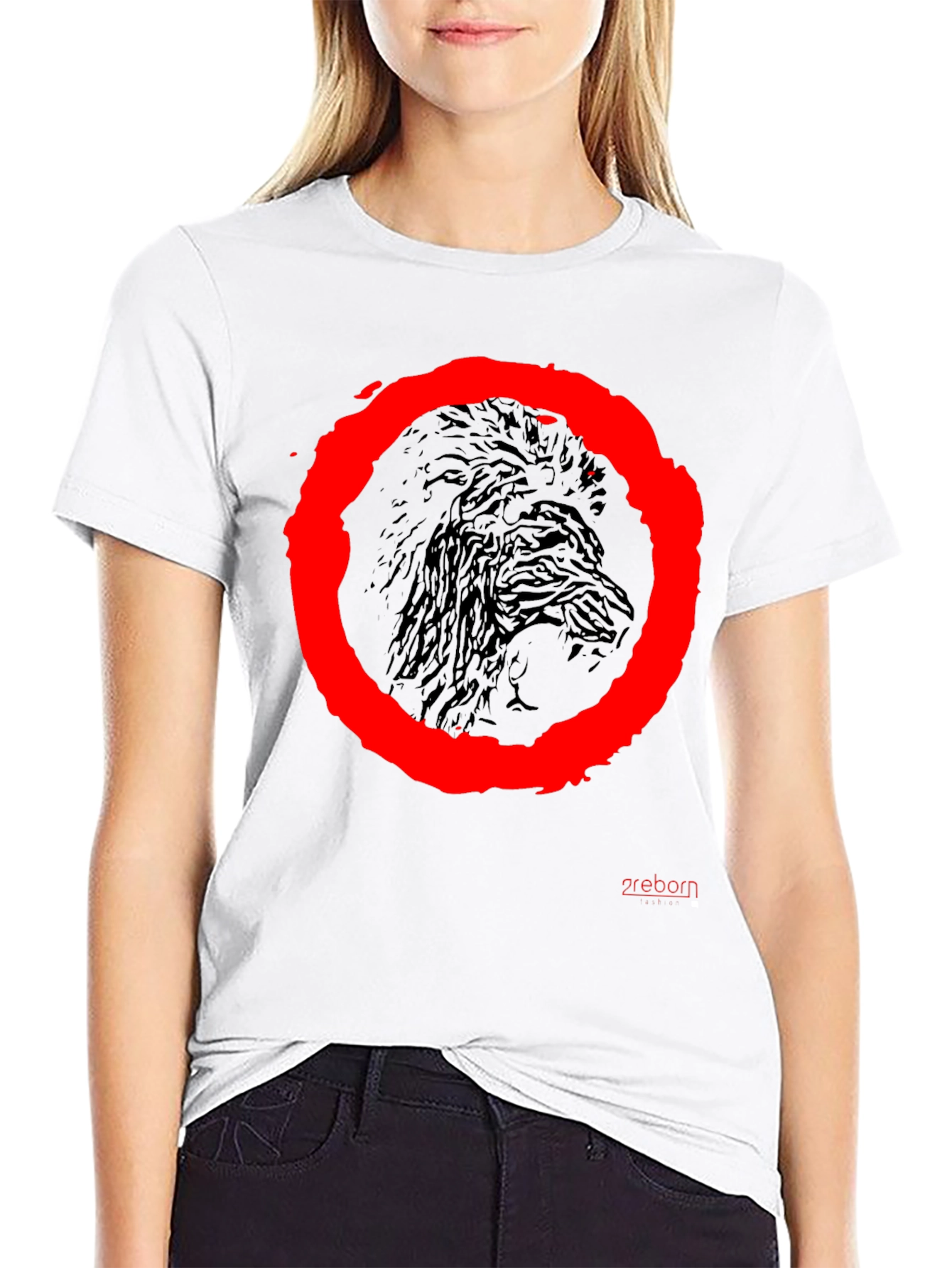Raven Circle Graphic Tee - Black Cotton