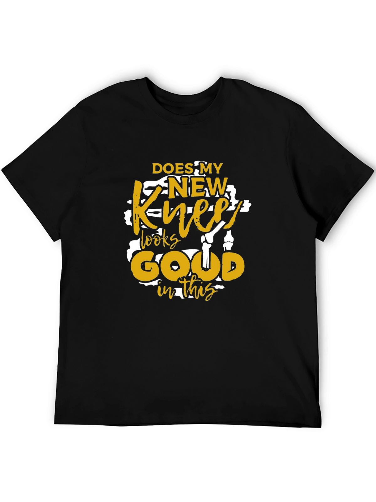 New Knee Funny Graphic T-Shirt