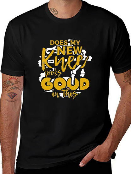New Knee Funny Graphic T-Shirt