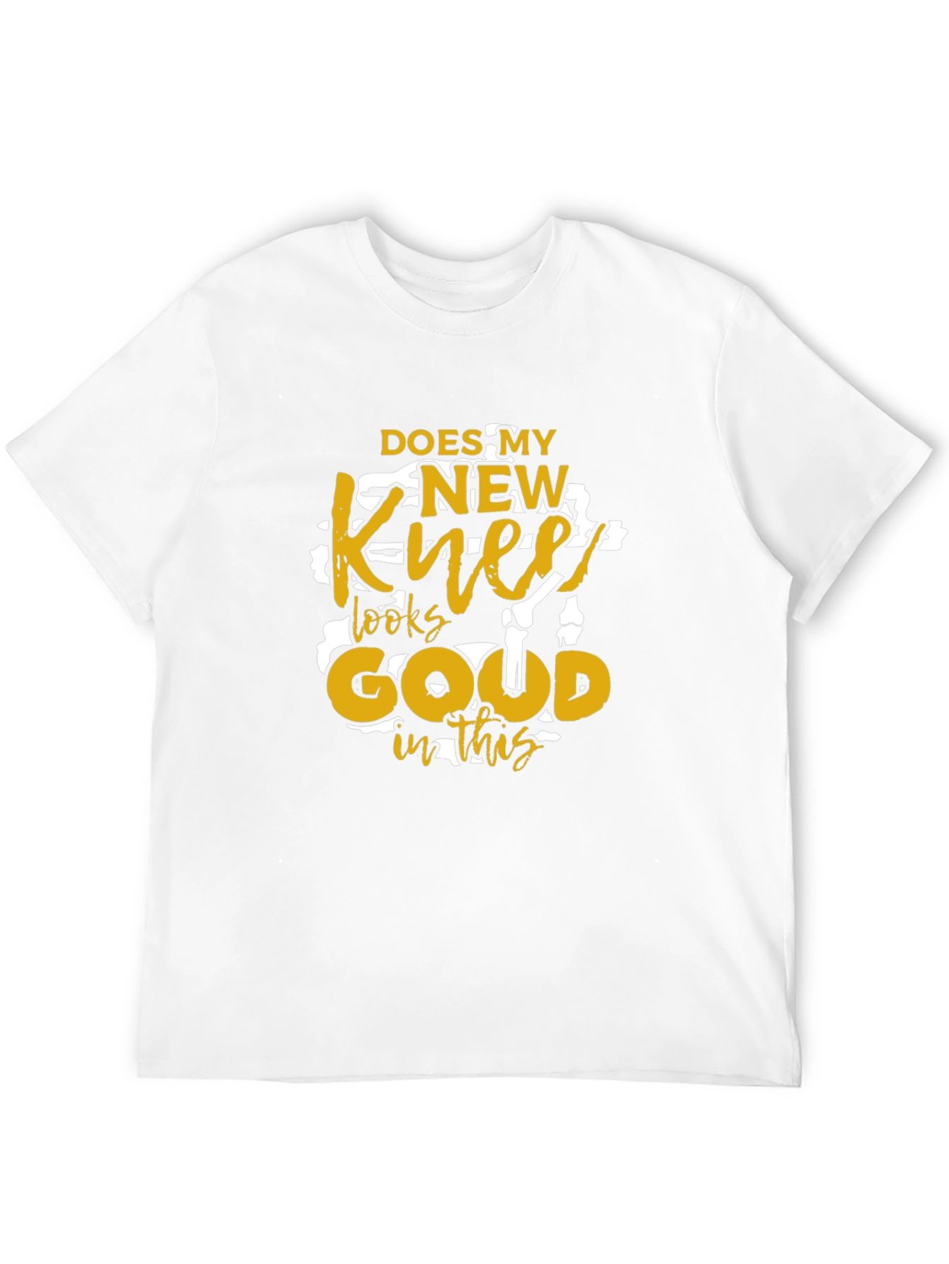 New Knee Funny Graphic T-Shirt