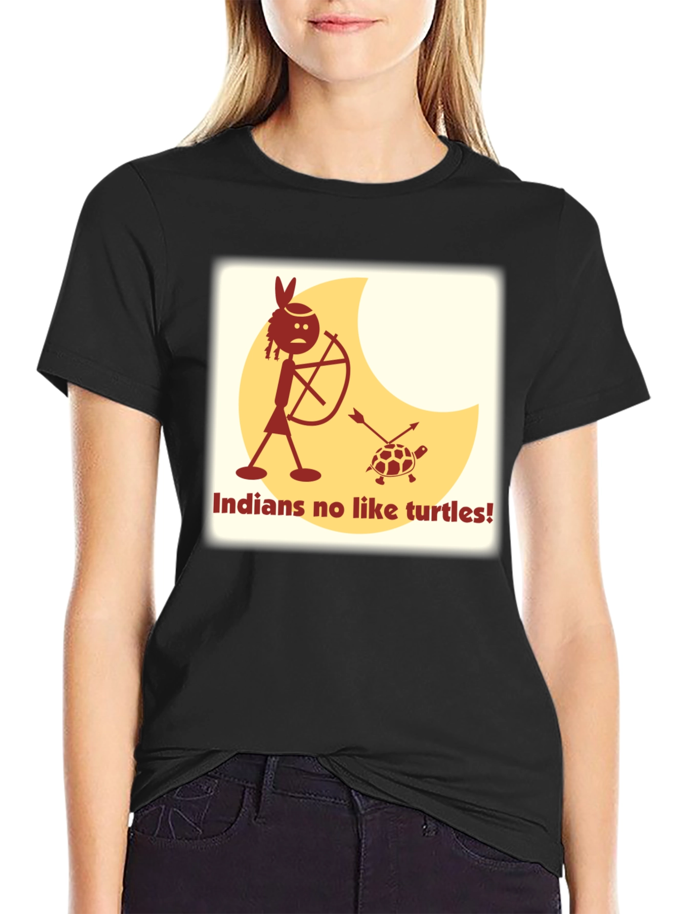 Indians No Like Turtles Funny T-Shirt