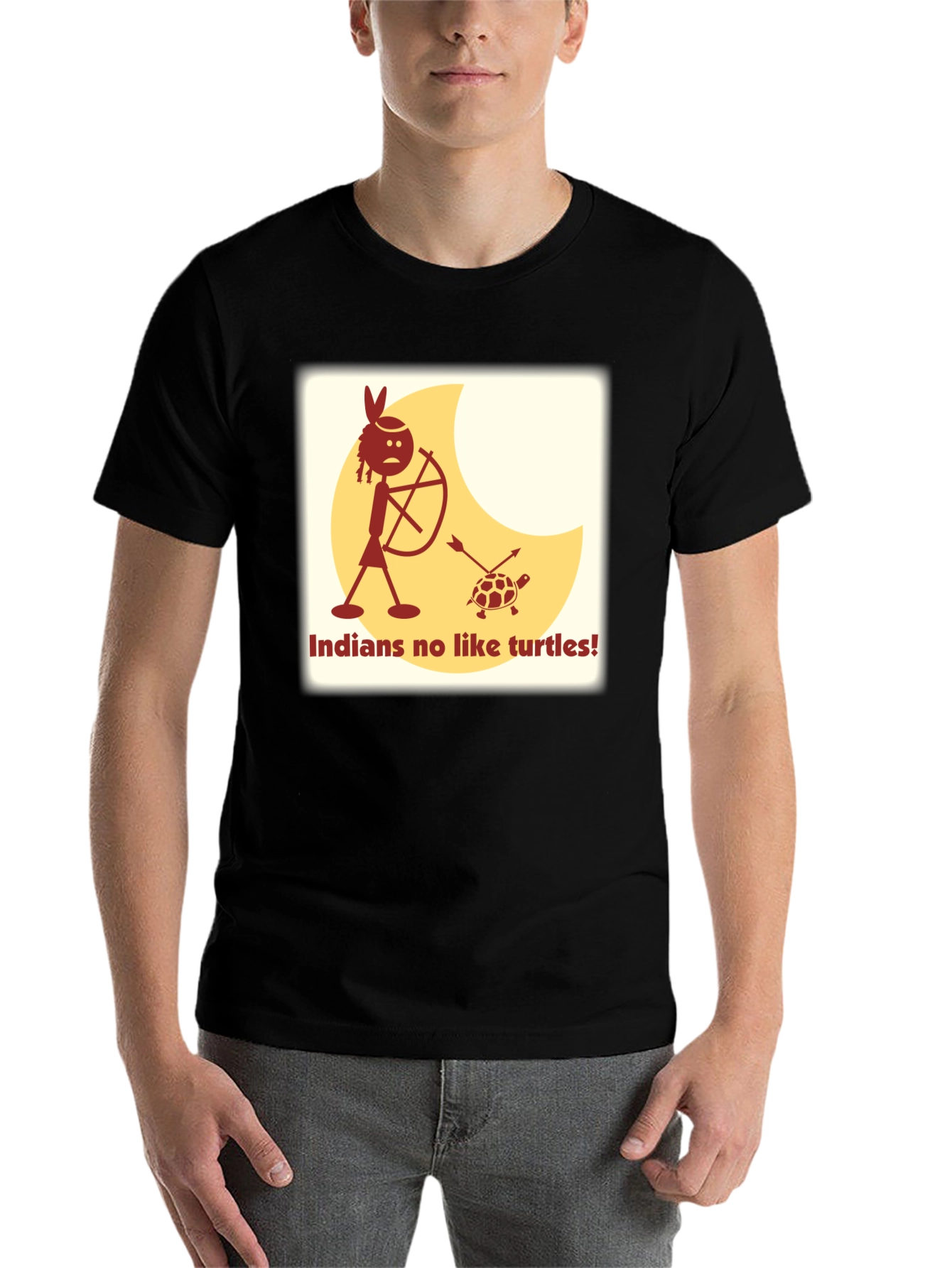 Indians No Like Turtles Funny T-Shirt
