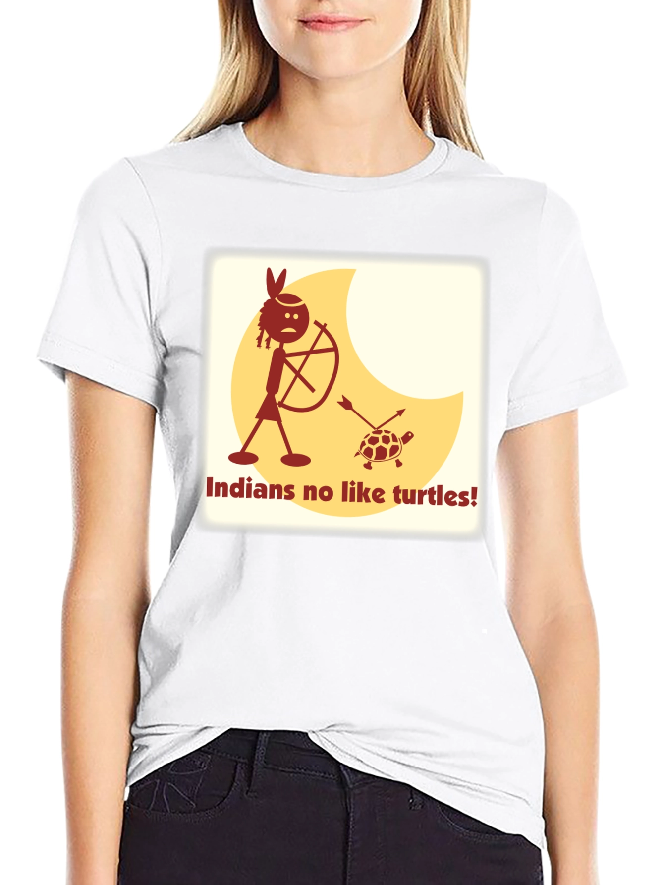 Indians No Like Turtles Funny T-Shirt