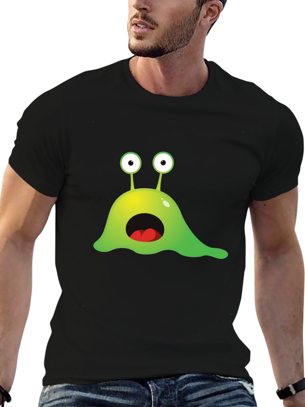 Funny Alien Slime Graphic T-Shirt
