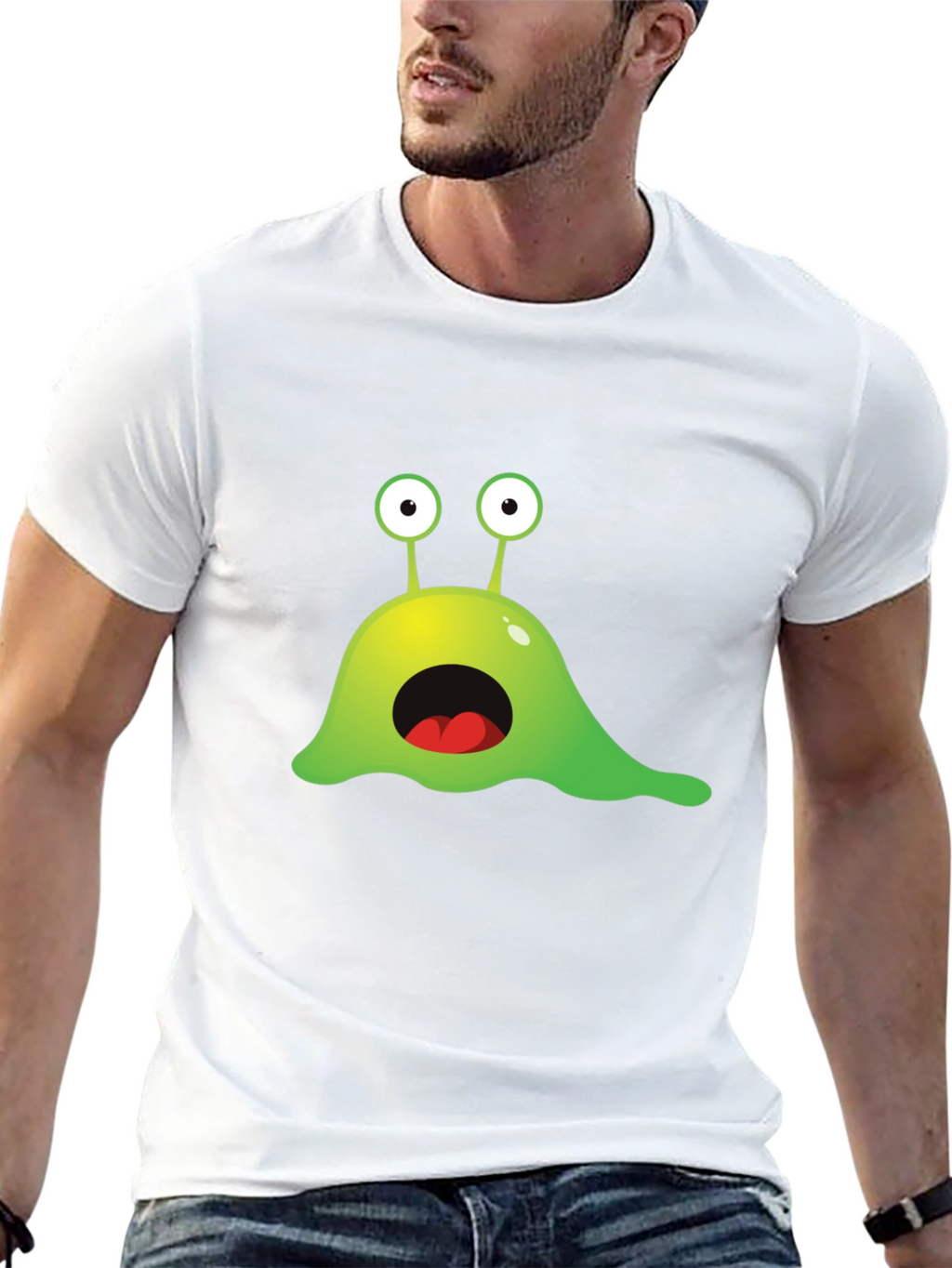 Funny Alien Slime Graphic T-Shirt