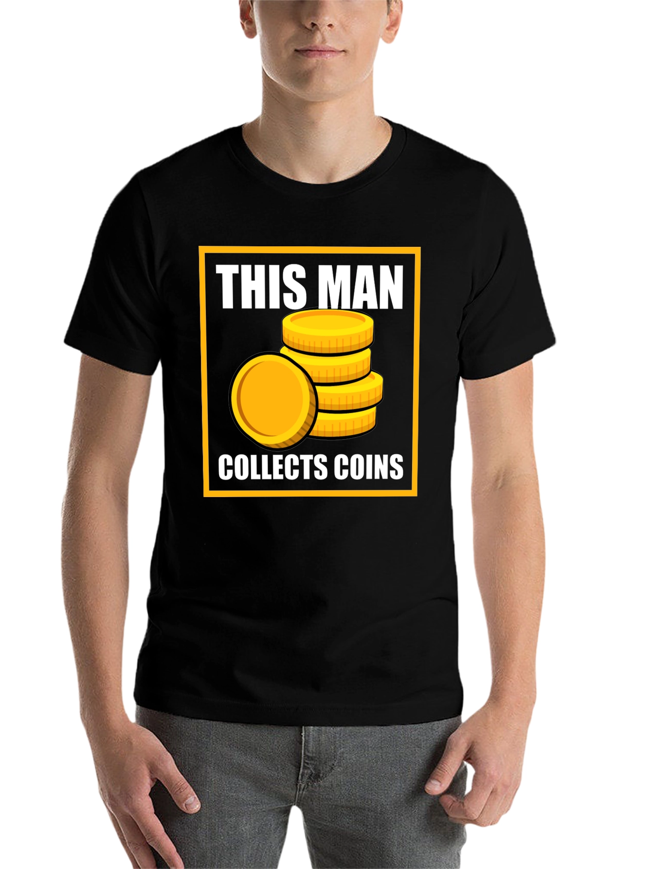 This Man Collects Coins T-Shirt - Funny Collector Tee