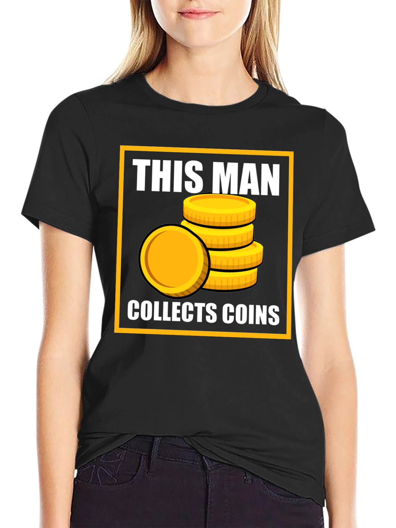 This Man Collects Coins T-Shirt - Funny Collector Tee