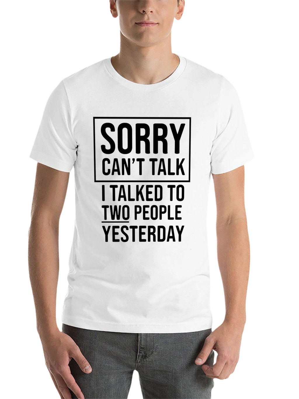 Sorry Cant Talk T-Shirt