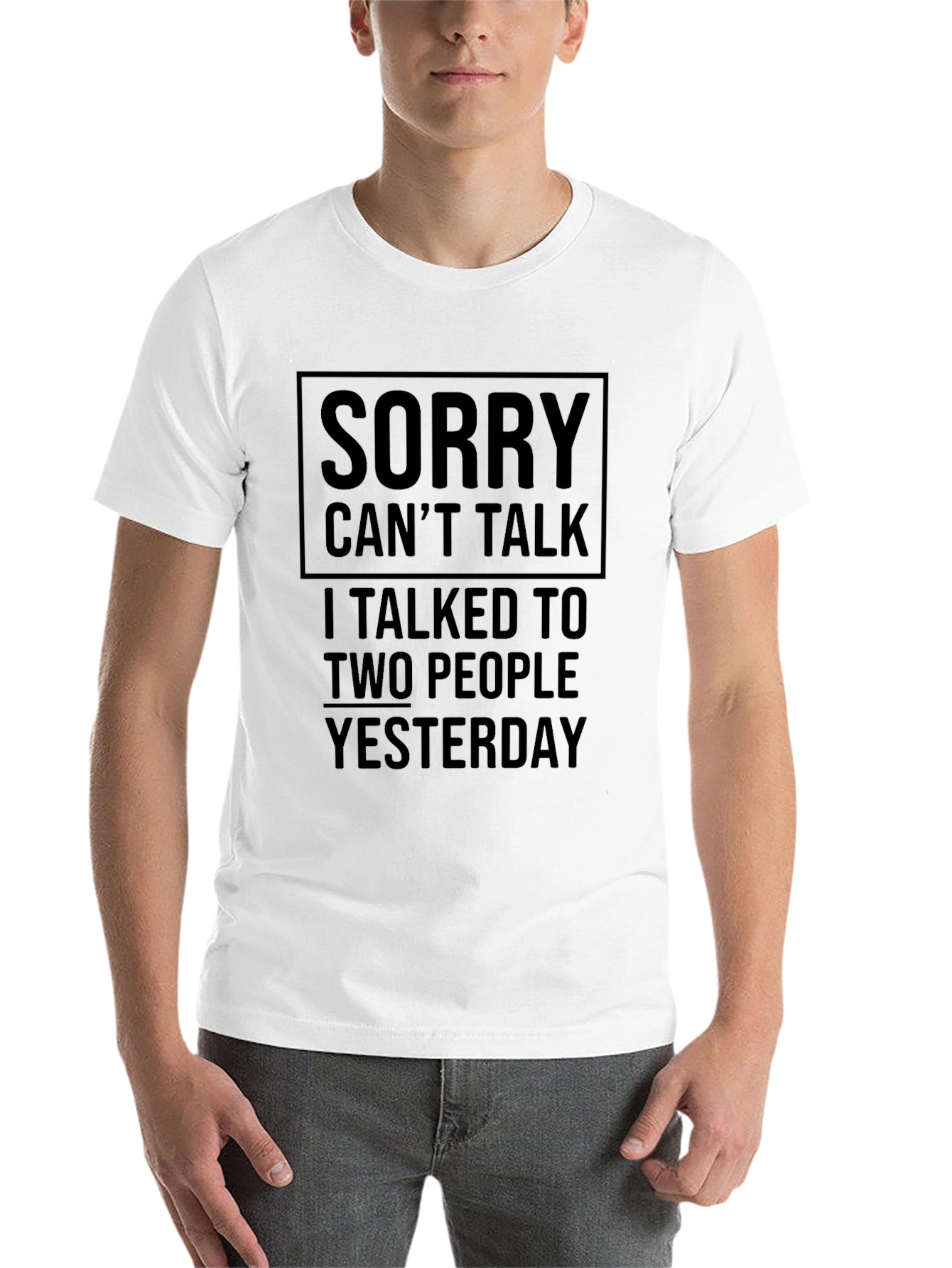 Sorry Cant Talk T-Shirt