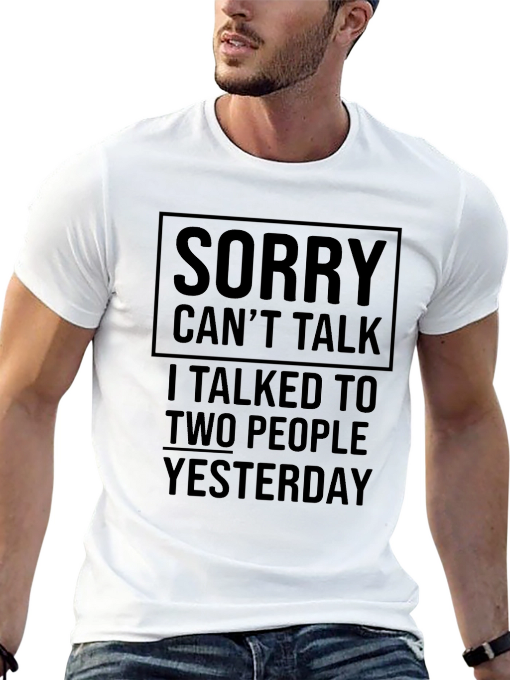 Sorry Cant Talk T-Shirt