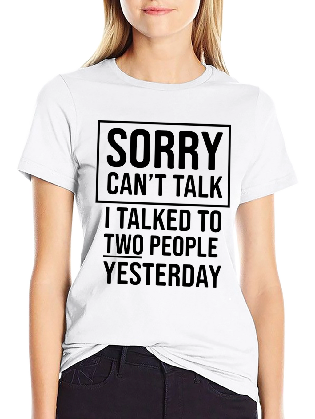 Sorry Cant Talk T-Shirt