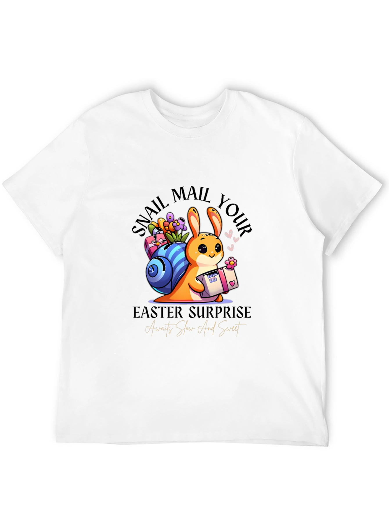 Easter Snail Mail Bunny T-Shirt