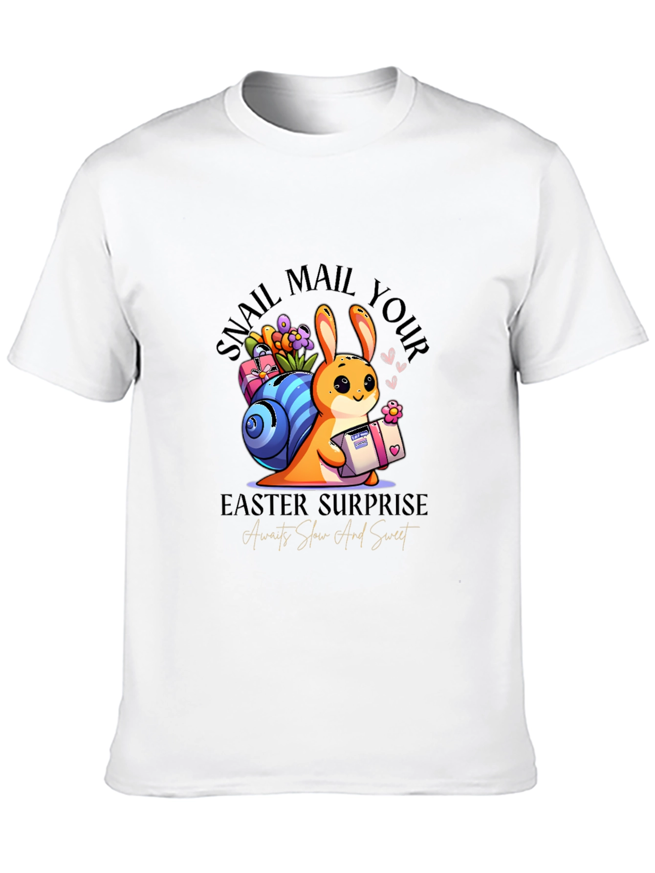 Easter Snail Mail Bunny T-Shirt