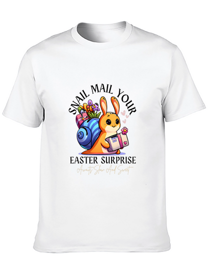 Easter Snail Mail Bunny T-Shirt