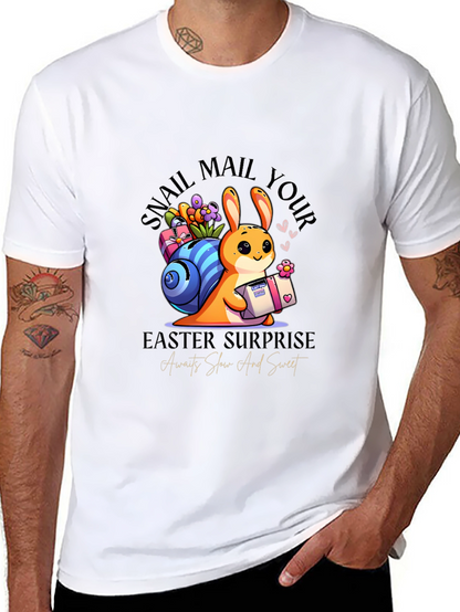 Easter Snail Mail Bunny T-Shirt