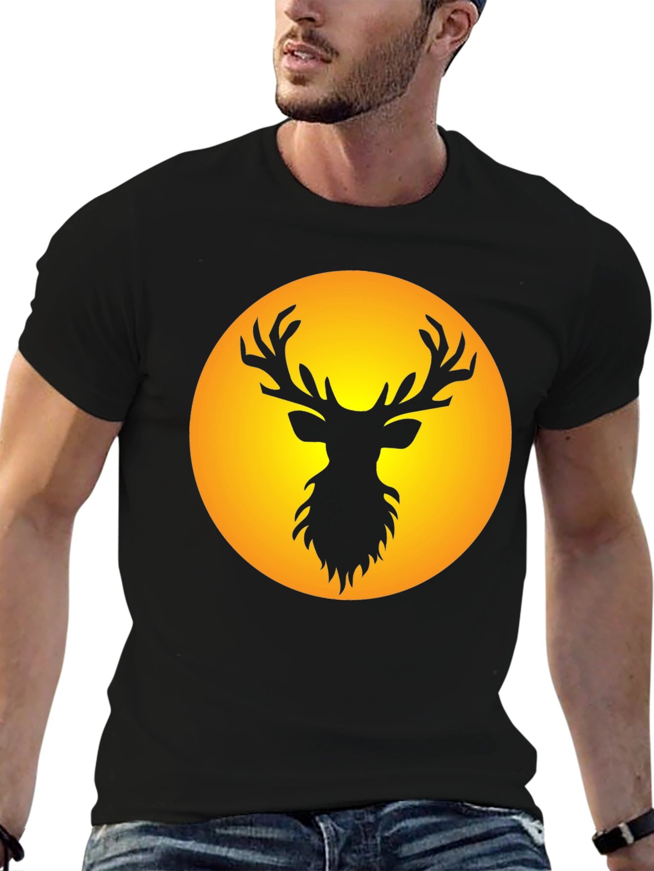 Black Deer Silhouette Tee