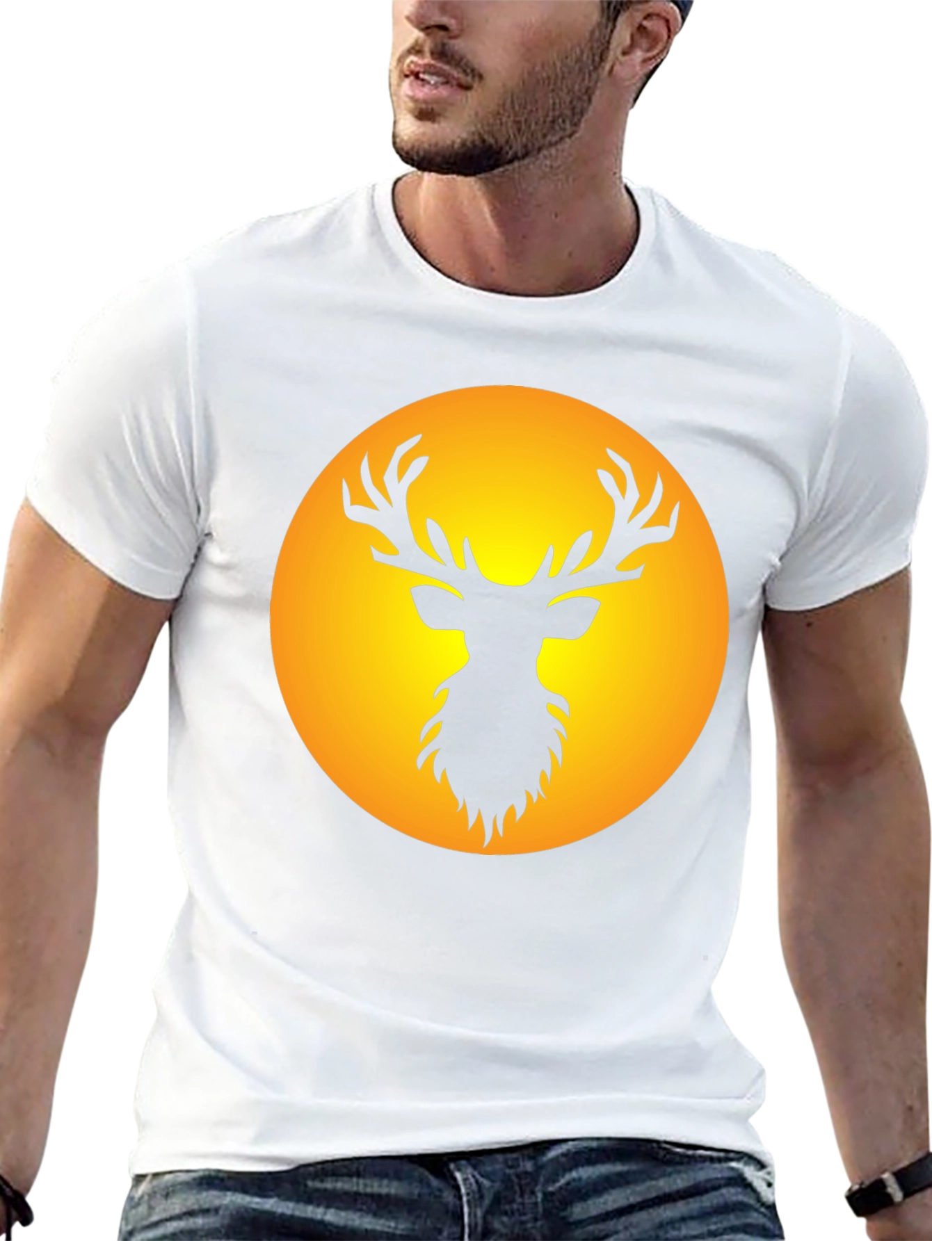 Black Deer Silhouette Tee