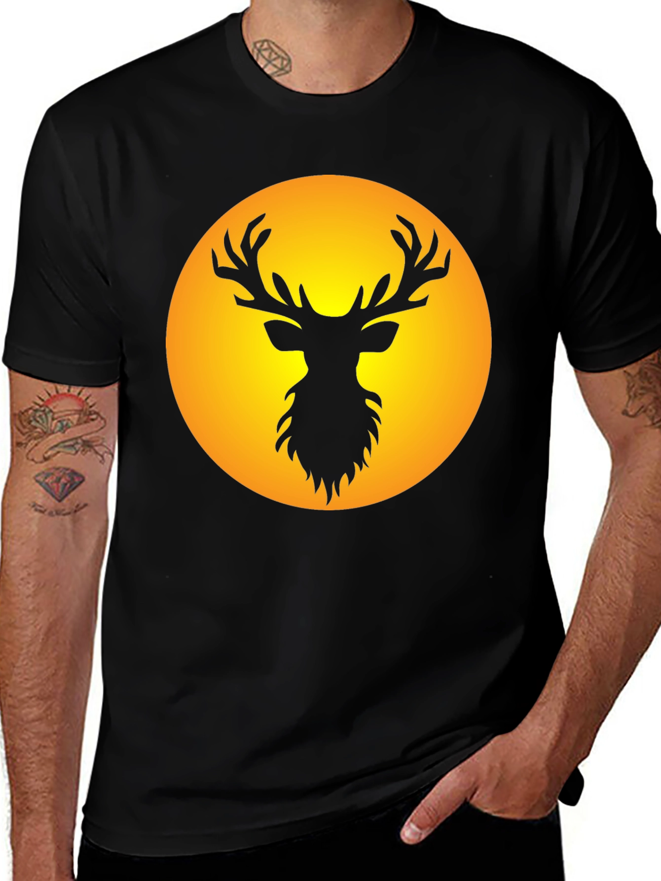 Black Deer Silhouette Tee