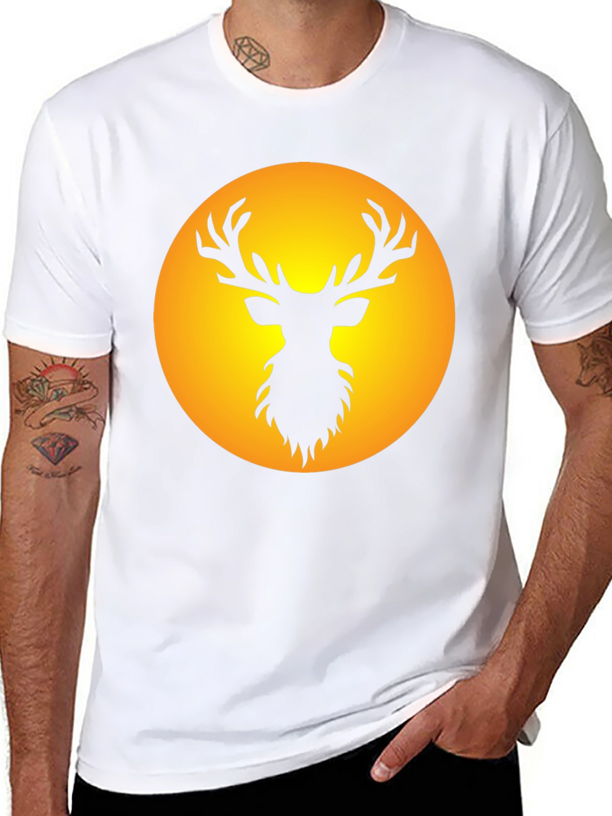 Black Deer Silhouette Tee