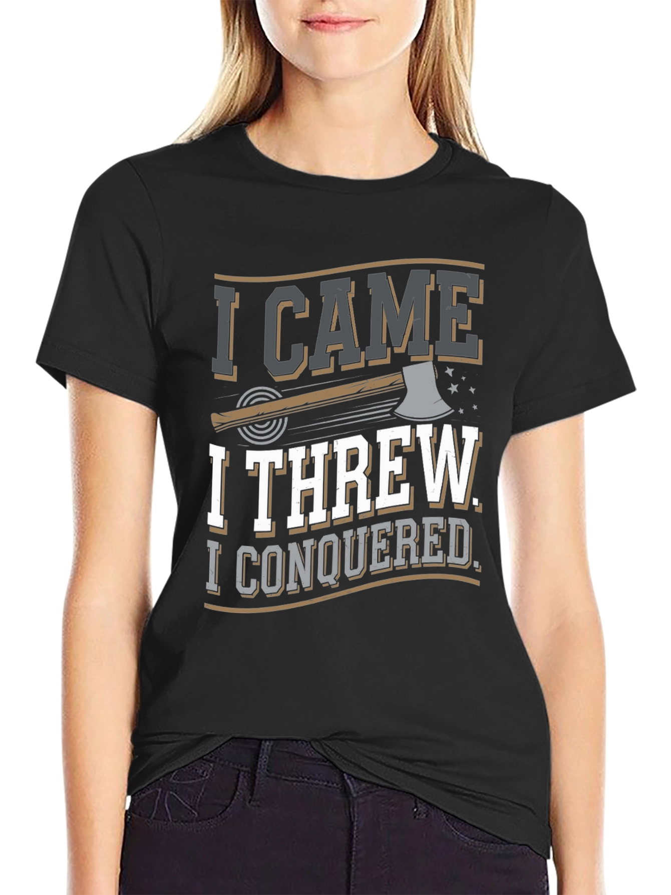 I Came I Threw I Conquered T-Shirt - Axe Throwing Tee