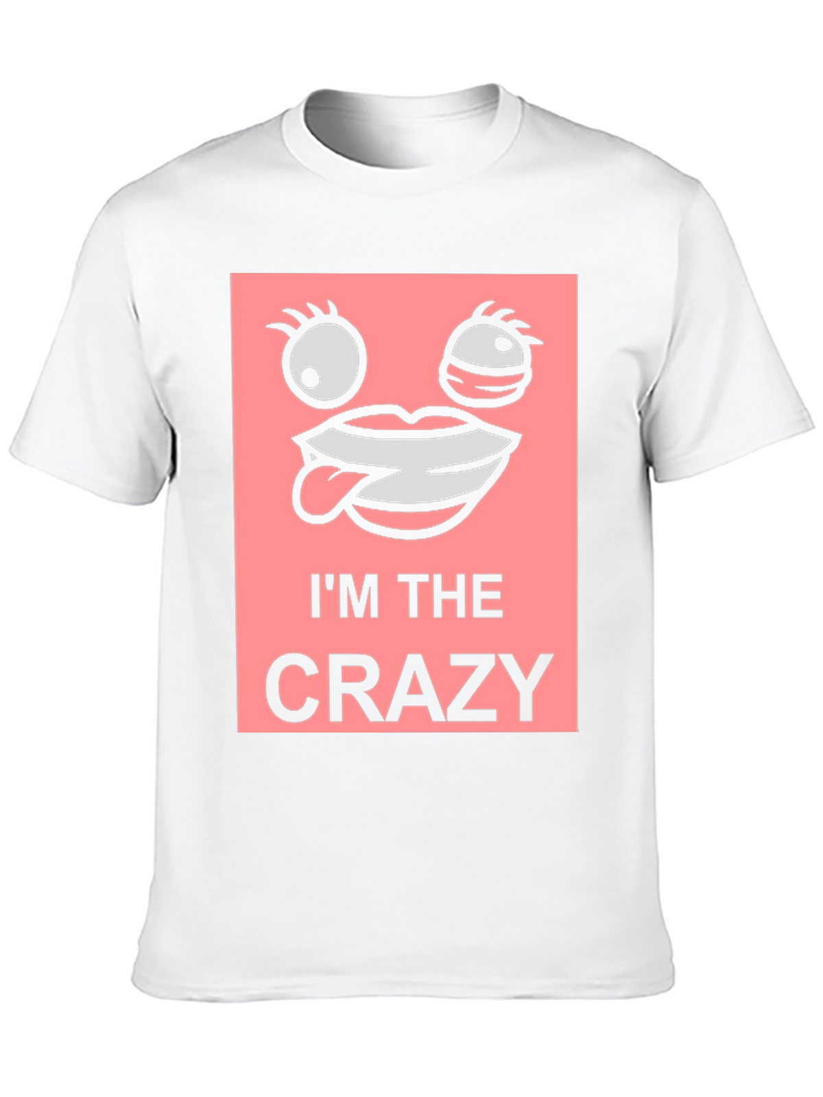 Im The Crazy Graphic Tee - Black Cotton T-Shirt