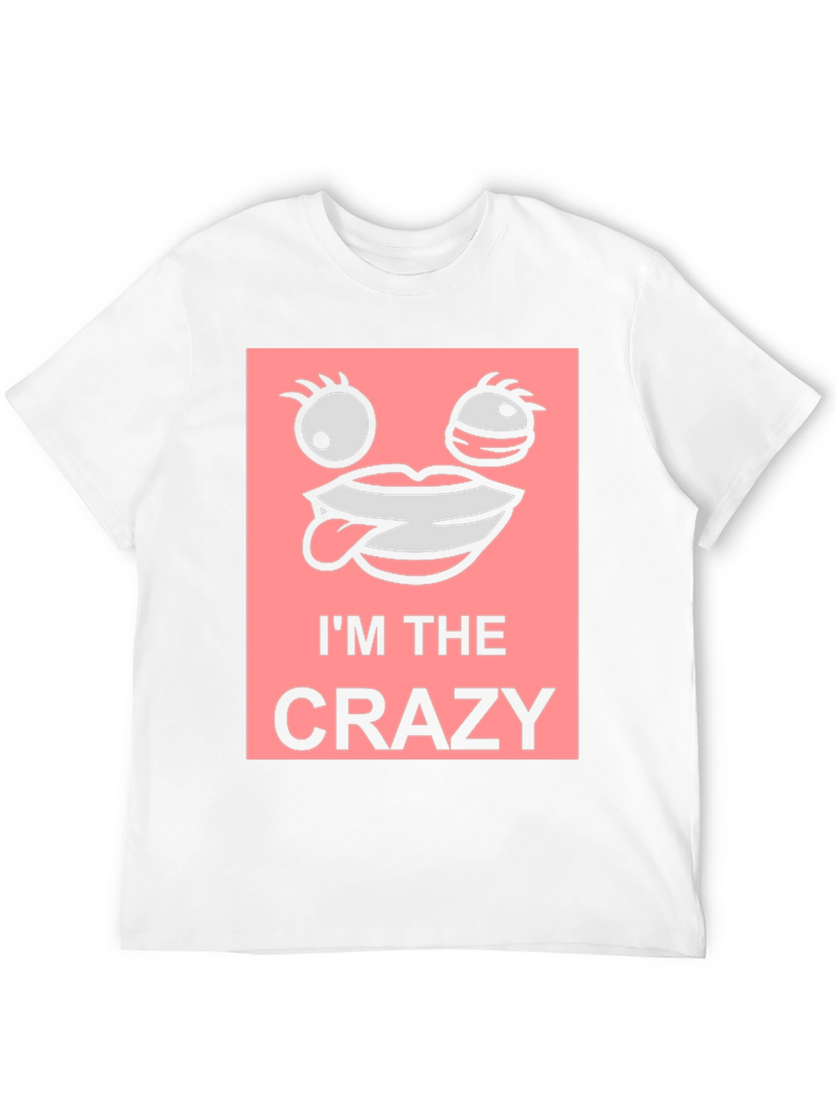 Im The Crazy Graphic Tee - Black Cotton T-Shirt