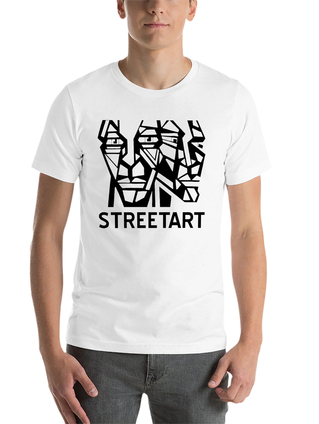 Geometric Street Art Graphic T-Shirt