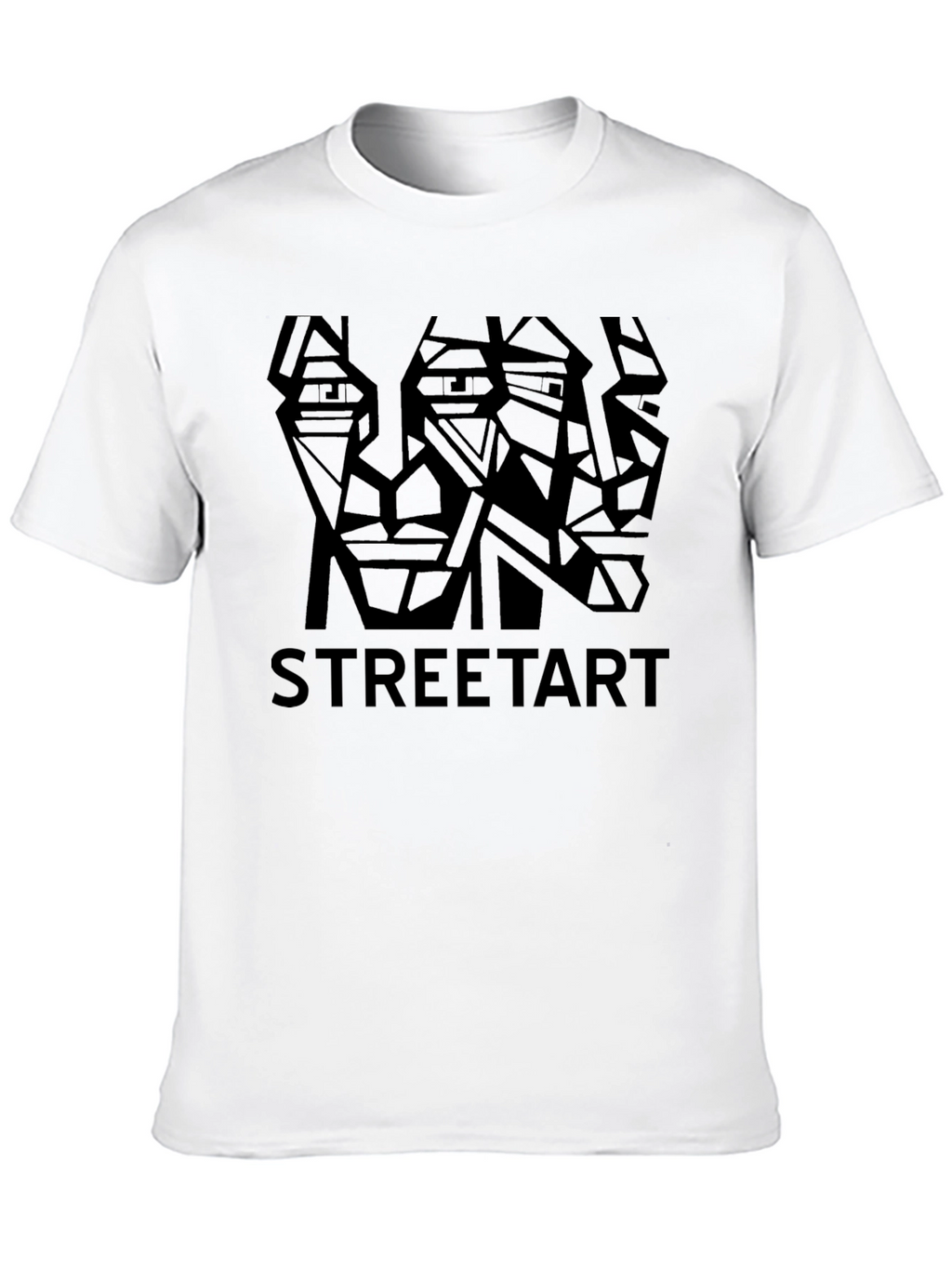 Geometric Street Art Graphic T-Shirt