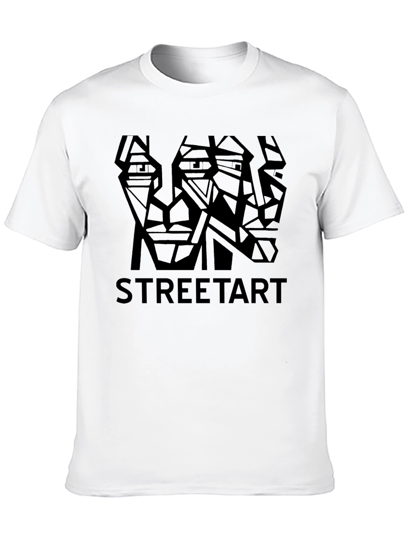Geometric Street Art Graphic T-Shirt