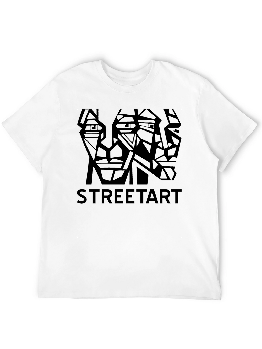 Geometric Street Art Graphic T-Shirt